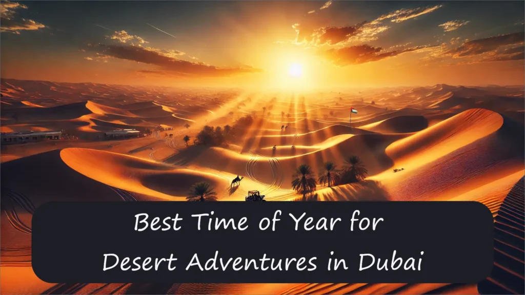 Best time for Desert Adventures in Dubai